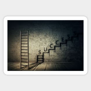 success stairway Sticker